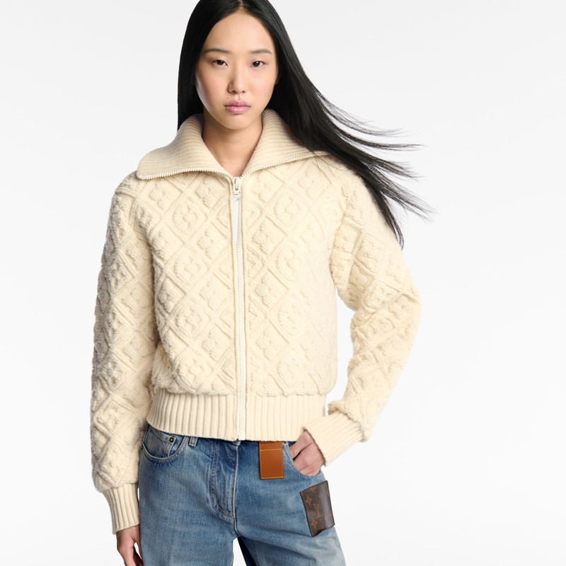 Shearling-Effect Monogram Jacket 2