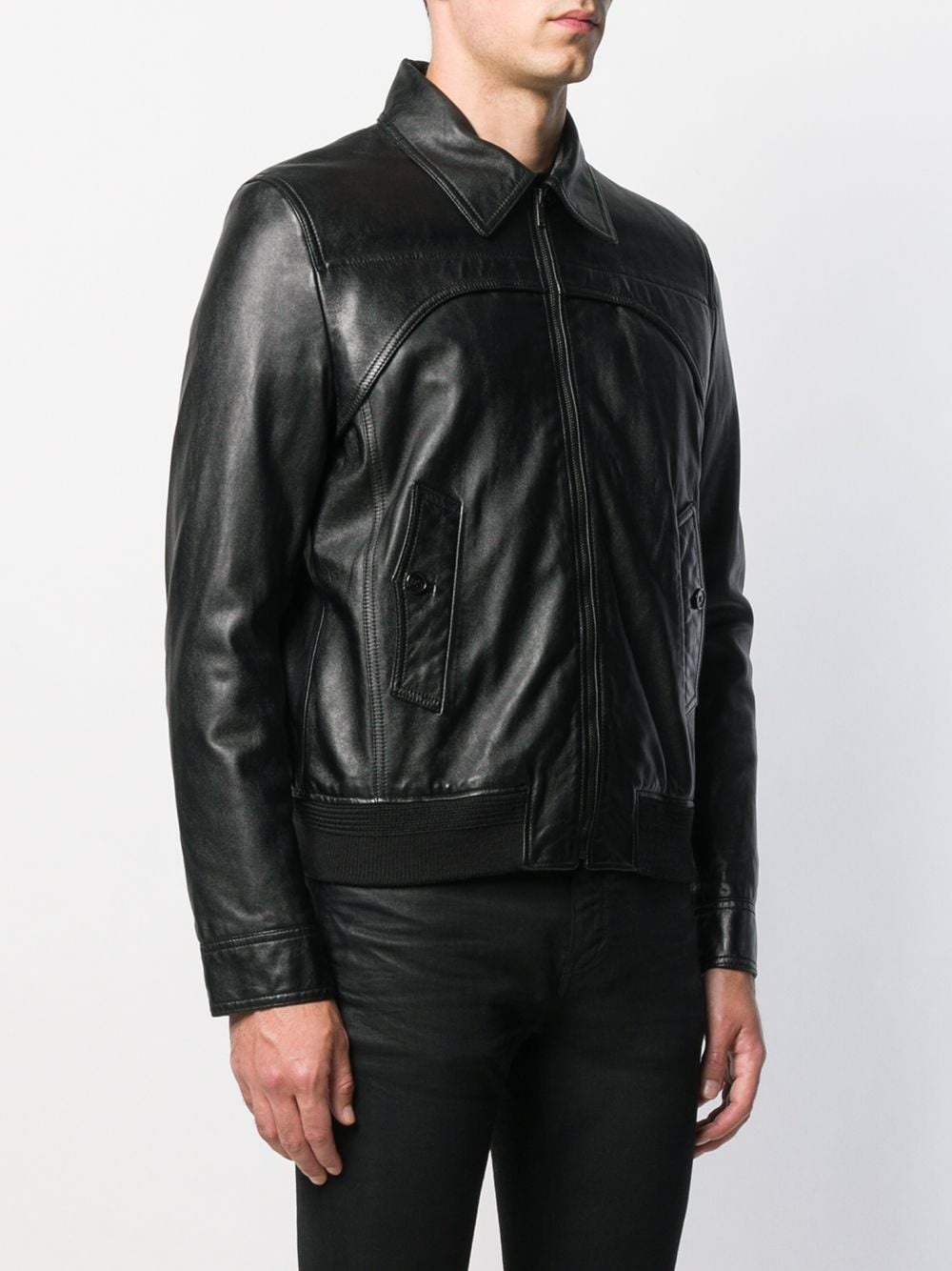 leather trucker jacket - 3