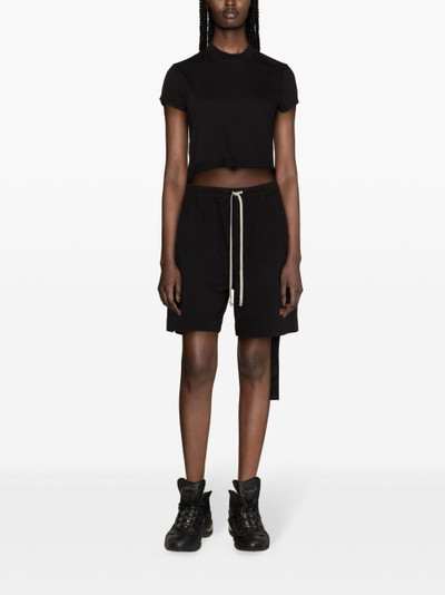 Rick Owens DRKSHDW drawstring-waistband cotton track shorts outlook