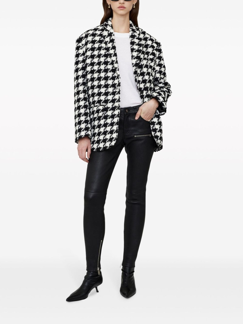 ANINE BING Quinn houndstooth blazer outlook