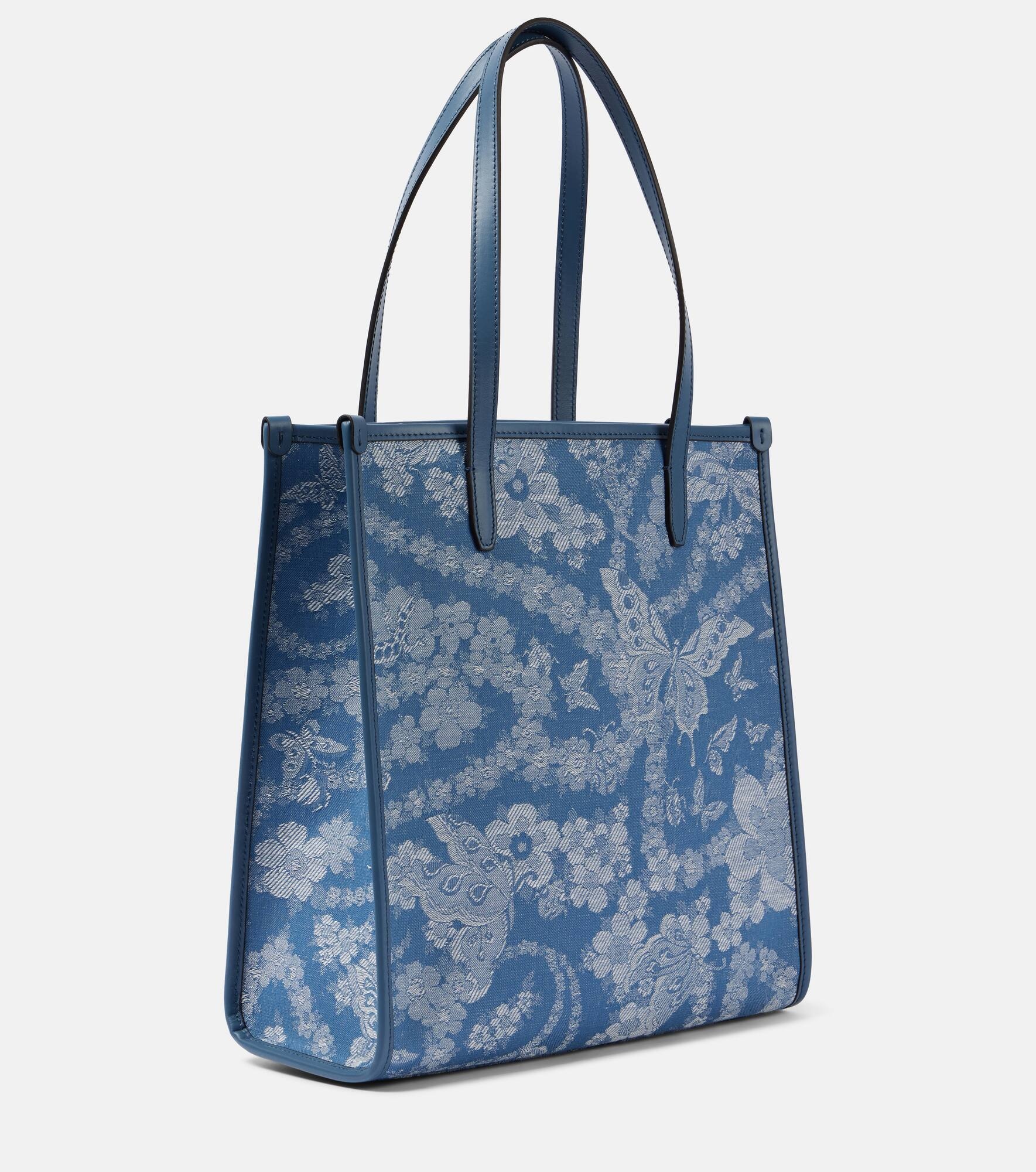 Love Trotter Medium jacquard denim shopper - 4