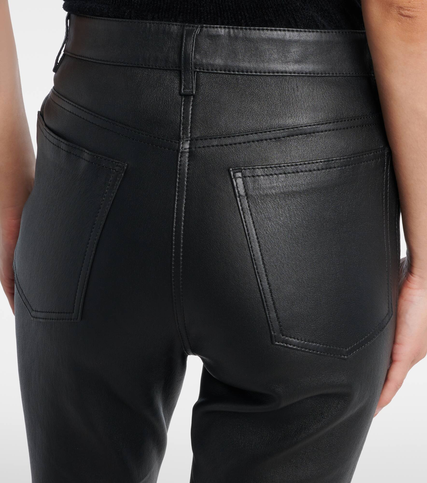 Duke leather slim pants - 6