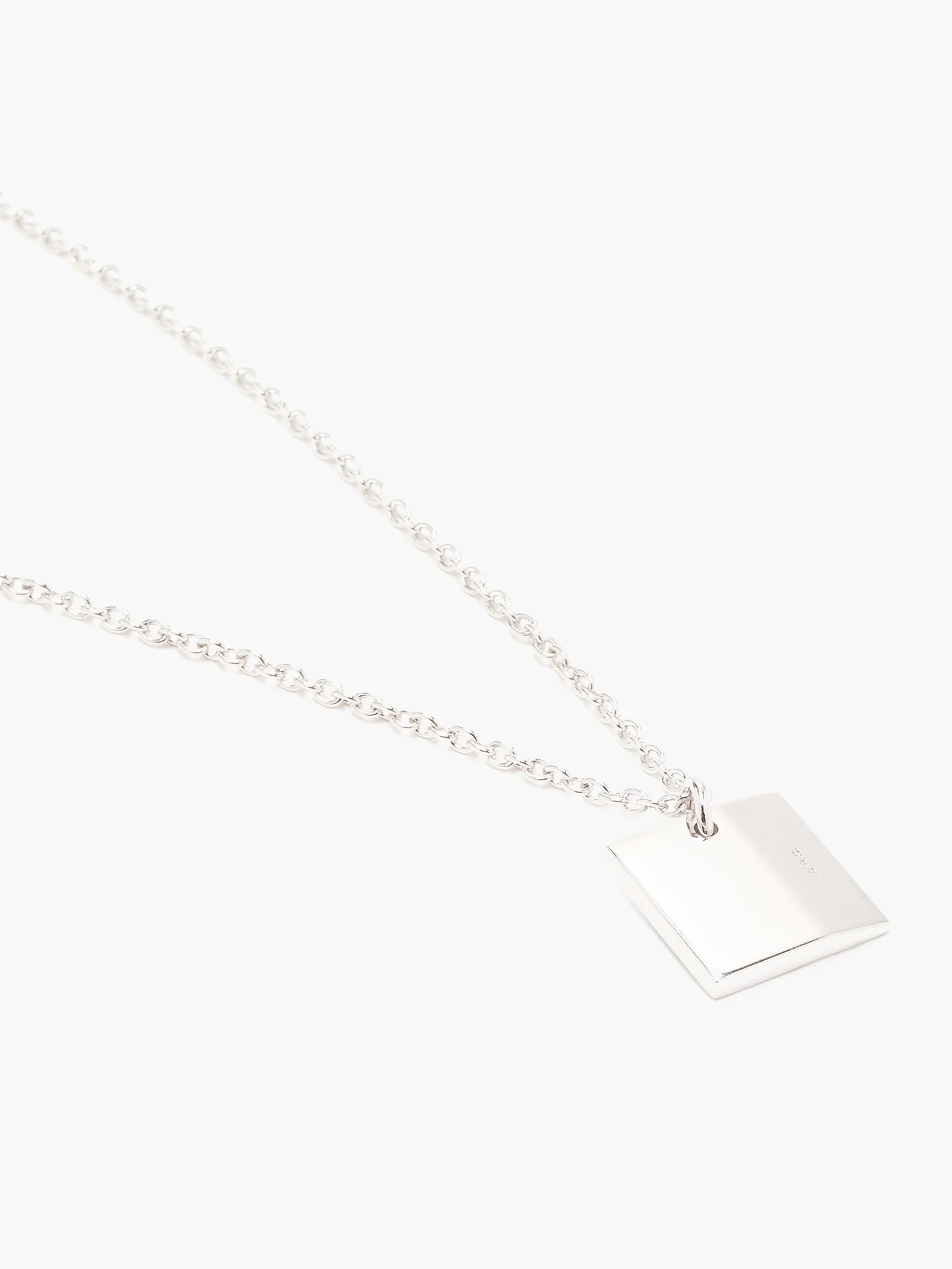 Nolan bevelled-pendant necklace - 4