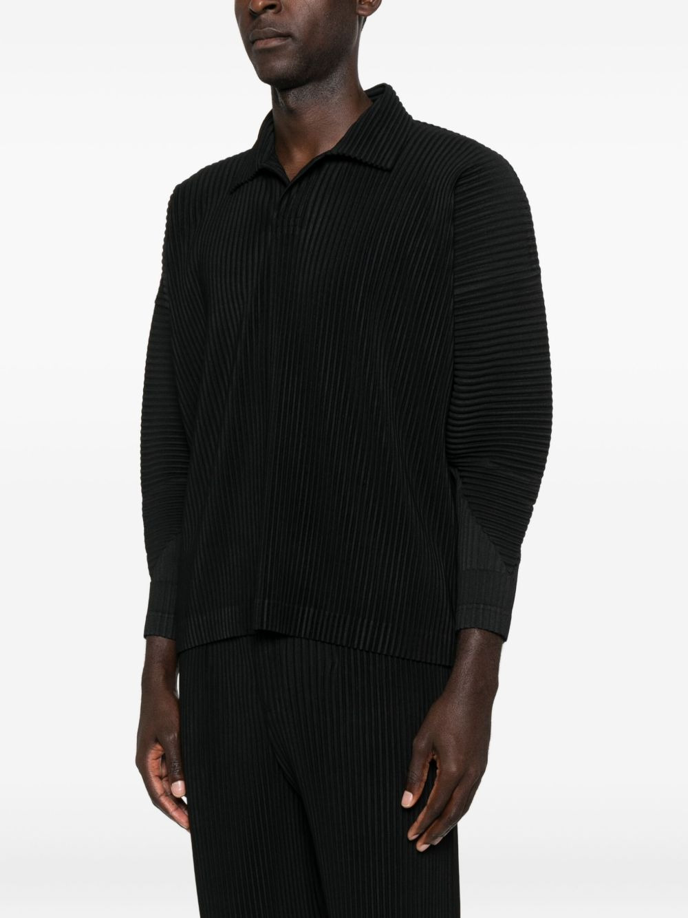 Homme Plisse' Issey Miyake Men Bottoned Long Sleeves Polo - 2