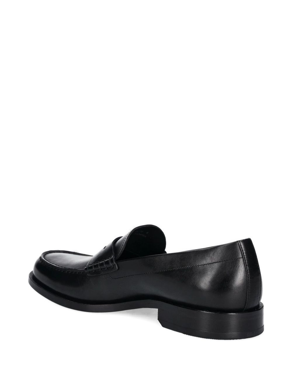 leather penny loafers - 3