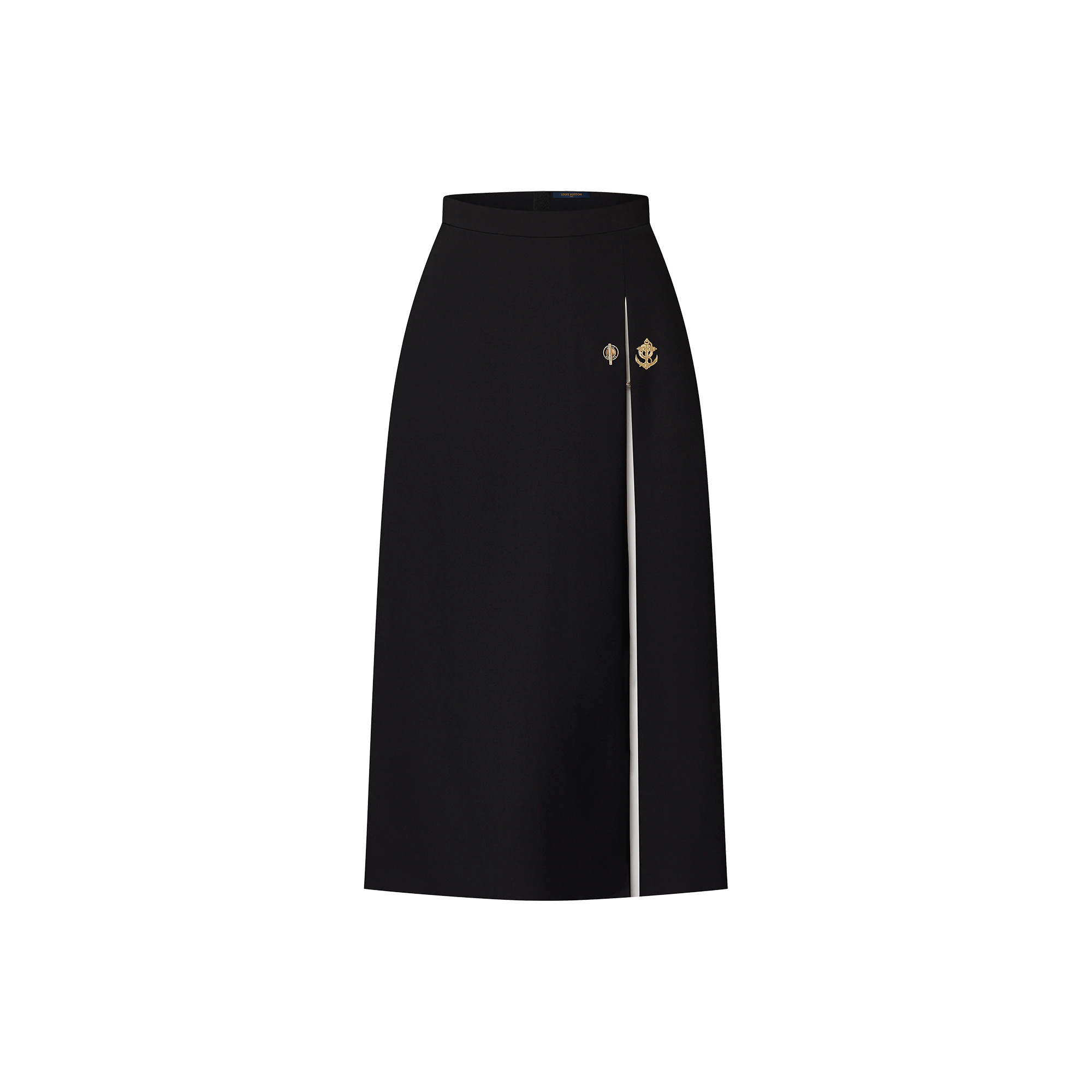 Graphic Box Pleat Maxi Skirt - 1