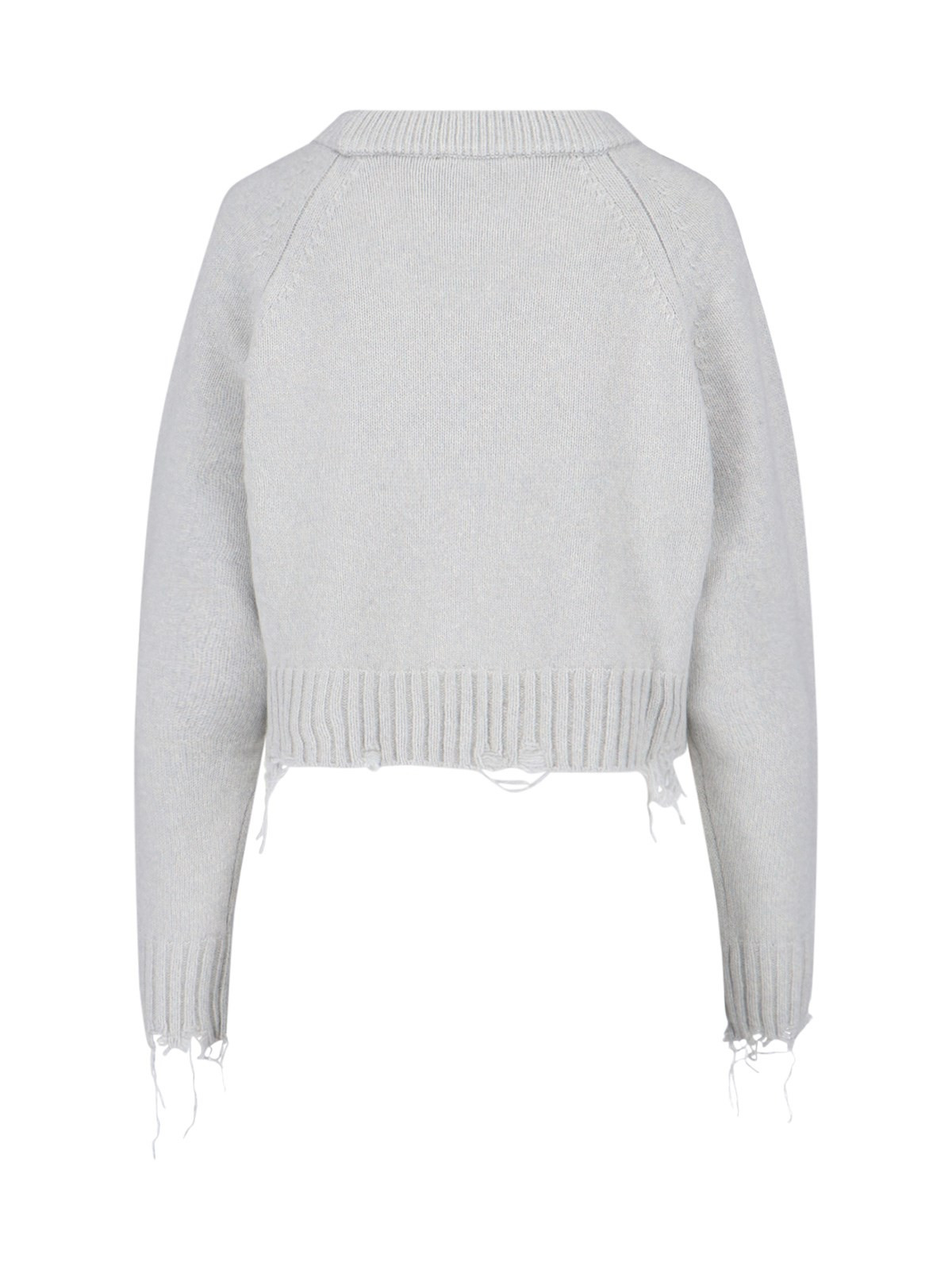 'DAMAGE' CROP SWEATER - 2