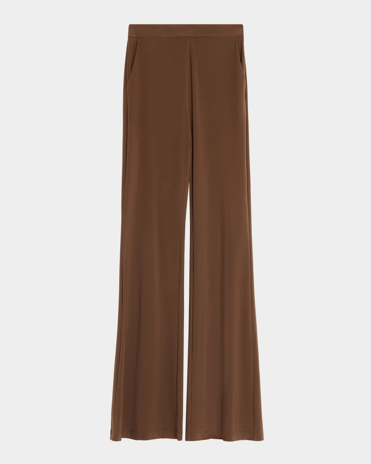 Amberly Satin Straight-Leg Pants - 1