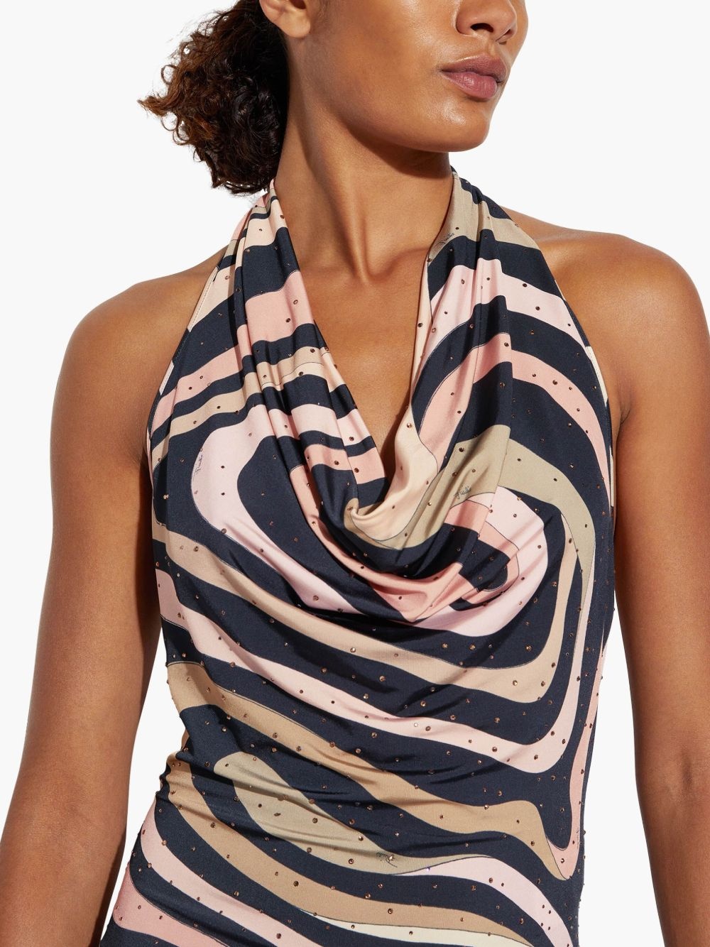 marmo-print dress - 5