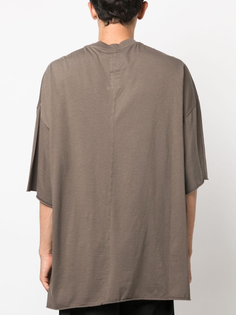 short-sleeve drawstring-hem cotton T-shirt - 4