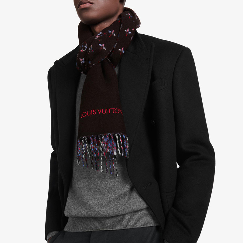 Louis Vuitton Monogram Gradient Tartan City Scarf outlook