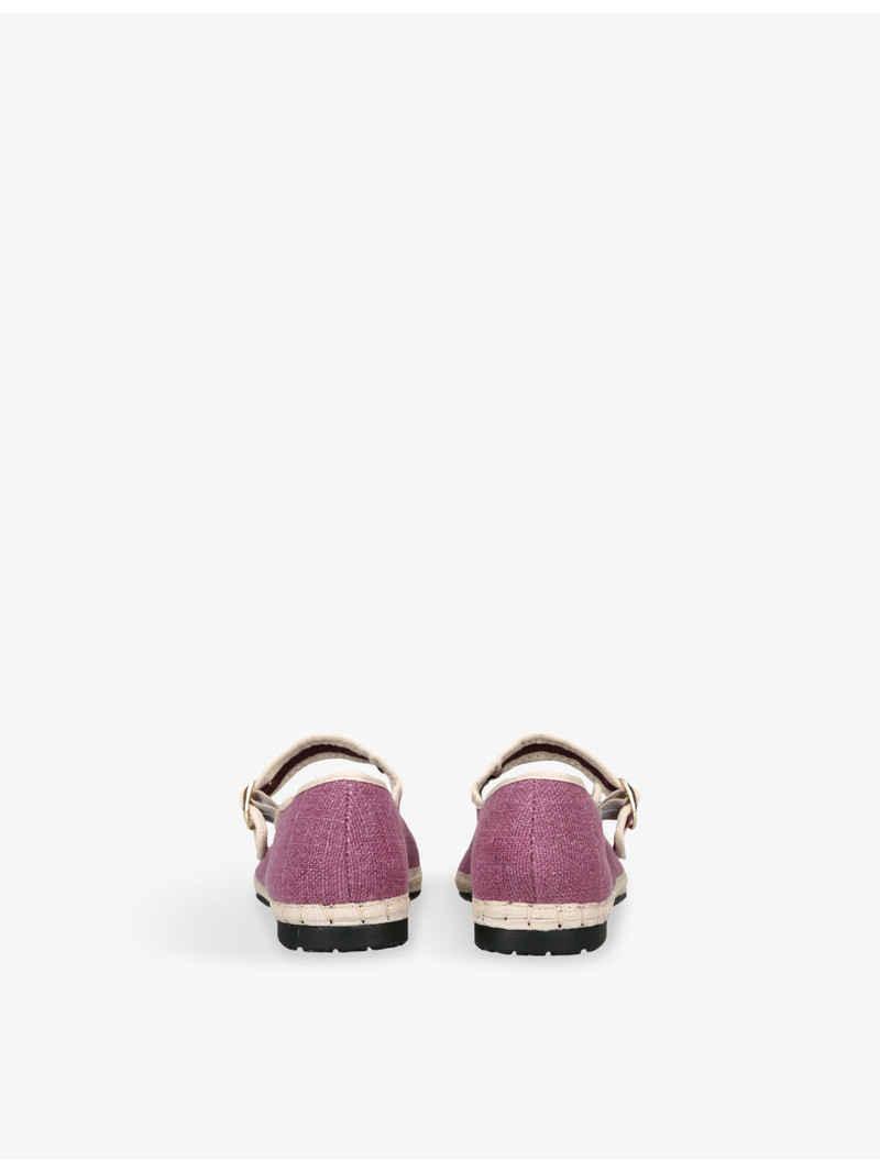 FLABELUS Ariadna Linen Mary Jane Flats outlook