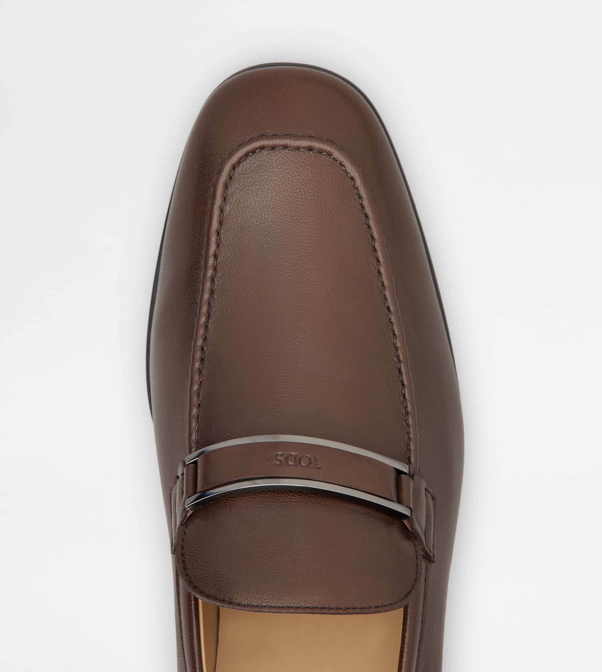 LOAFERS IN LEATHER - BROWN - 4