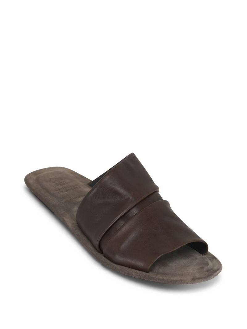 Brunello Cucinelli leather sandals outlook