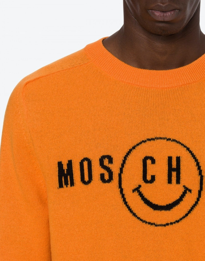 MOSCHINO SMILEY® WOOL AND CASHMERE SWEATER 4