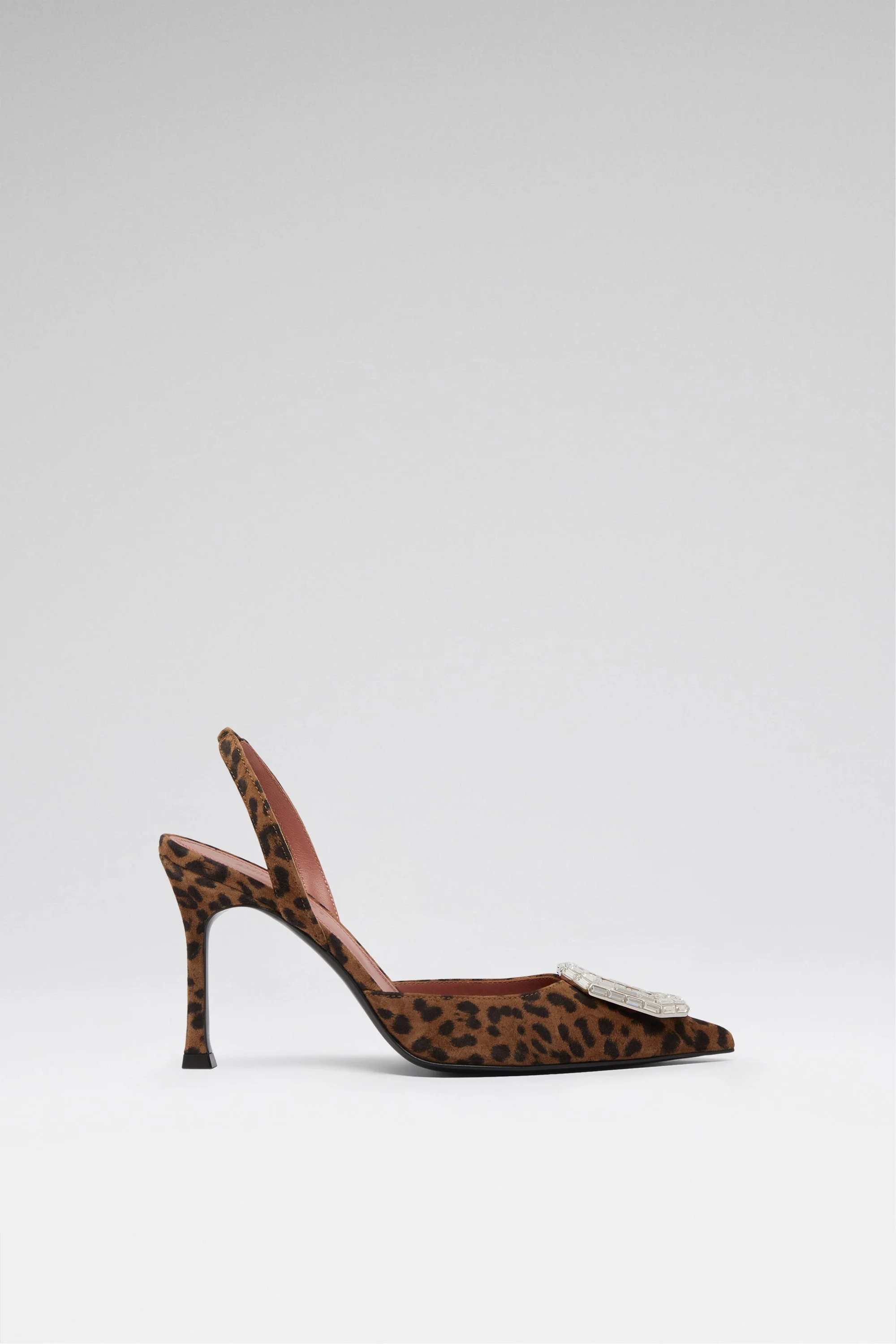 CAMELIA SLING 90 LEOPARD PRINTED SUEDE - 1