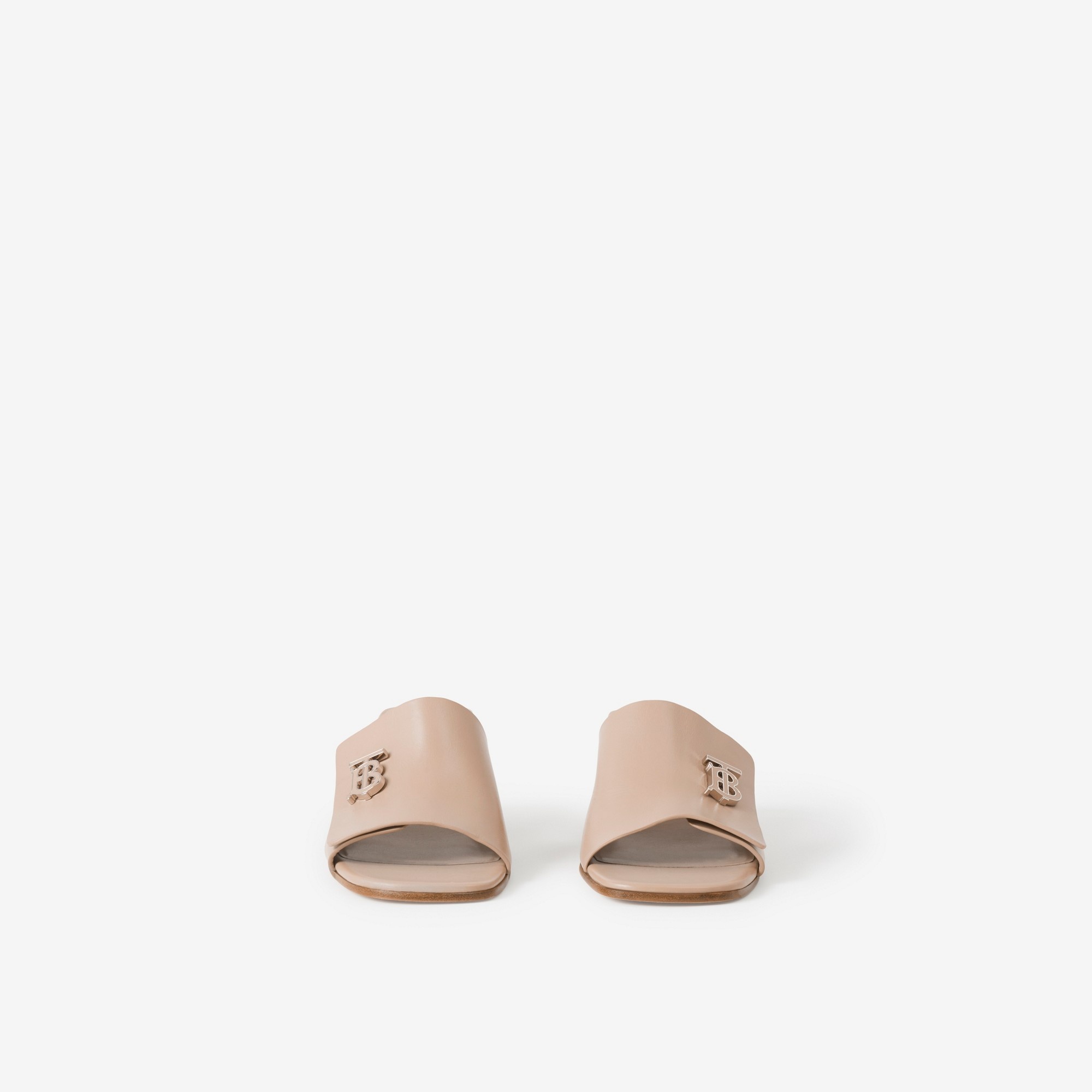 Monogram Motif Leather Mules - 2