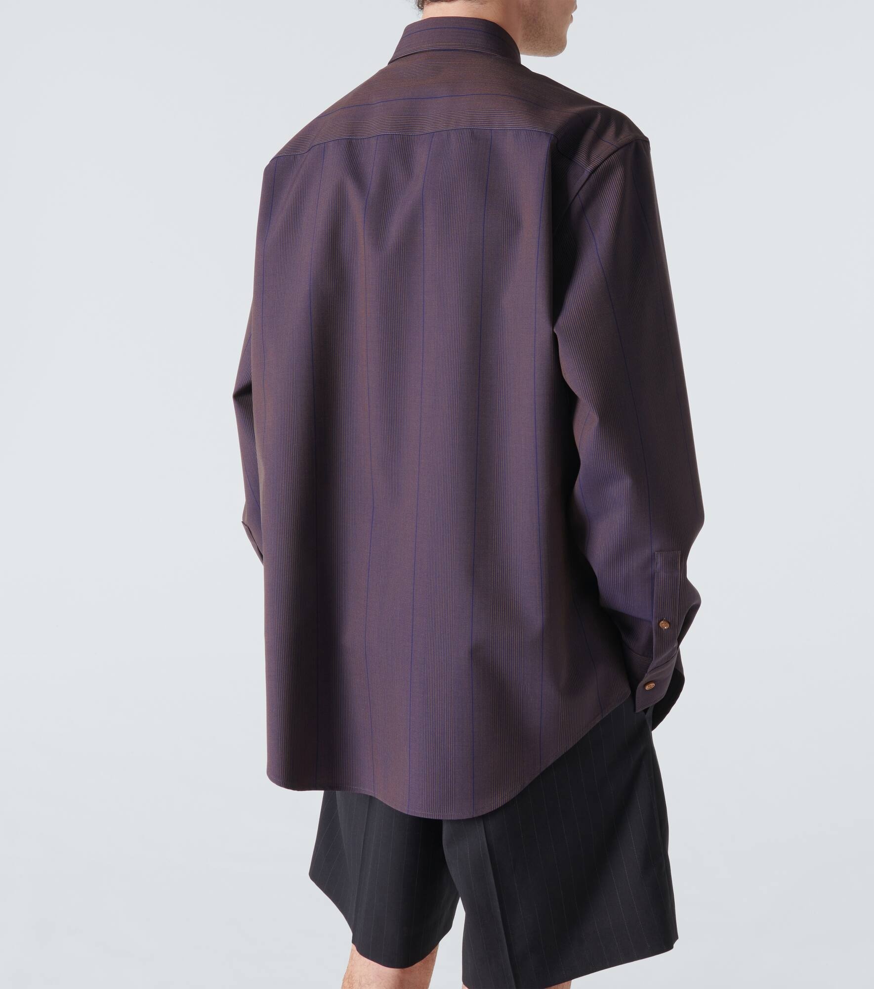 Striped wool shirt - 4