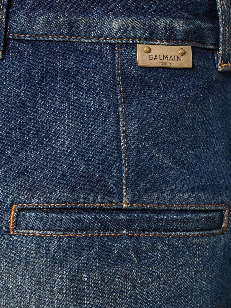 High rise flared denim jeans - 5