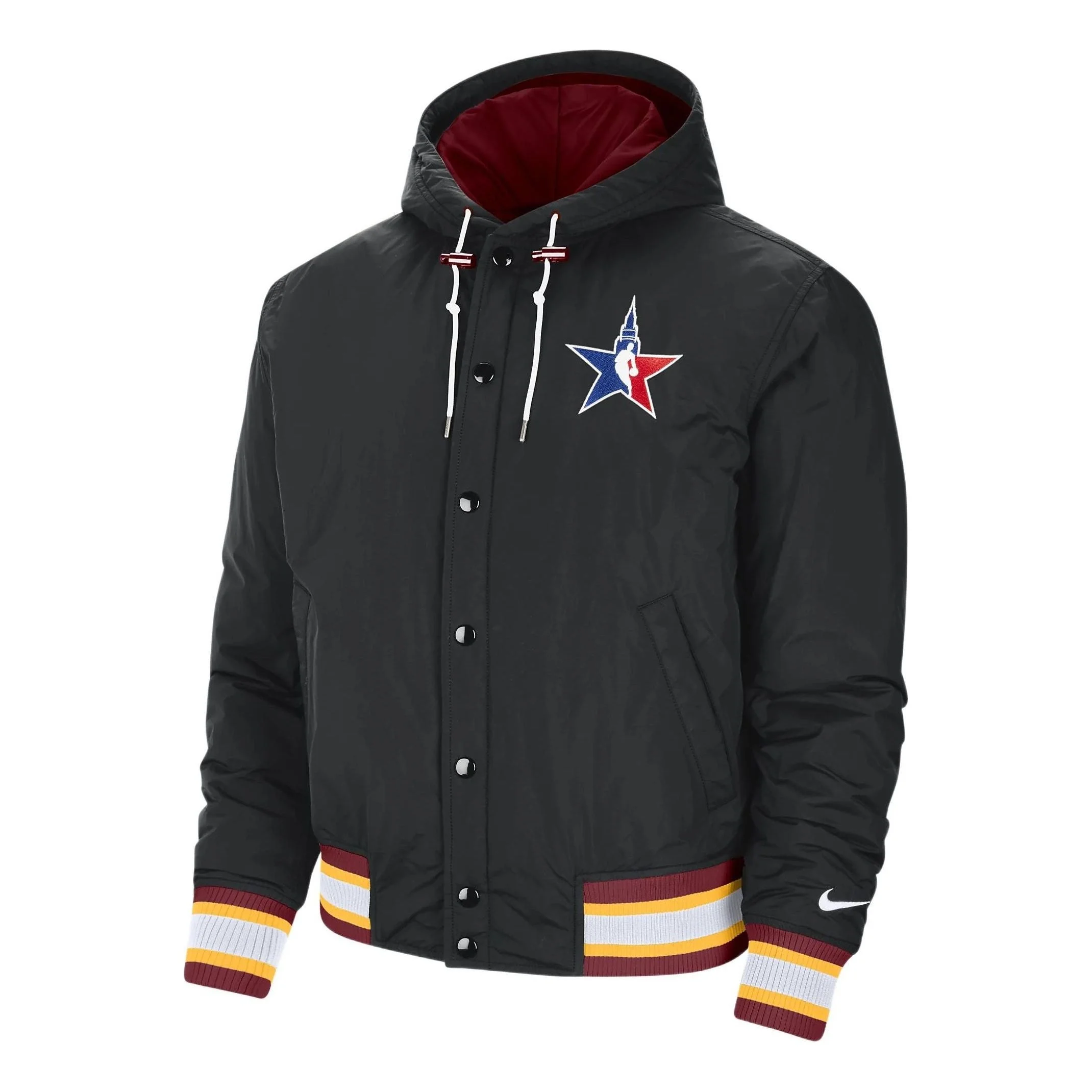 Nike Solid Color hooded Jacket Black DH9534-010 - 1