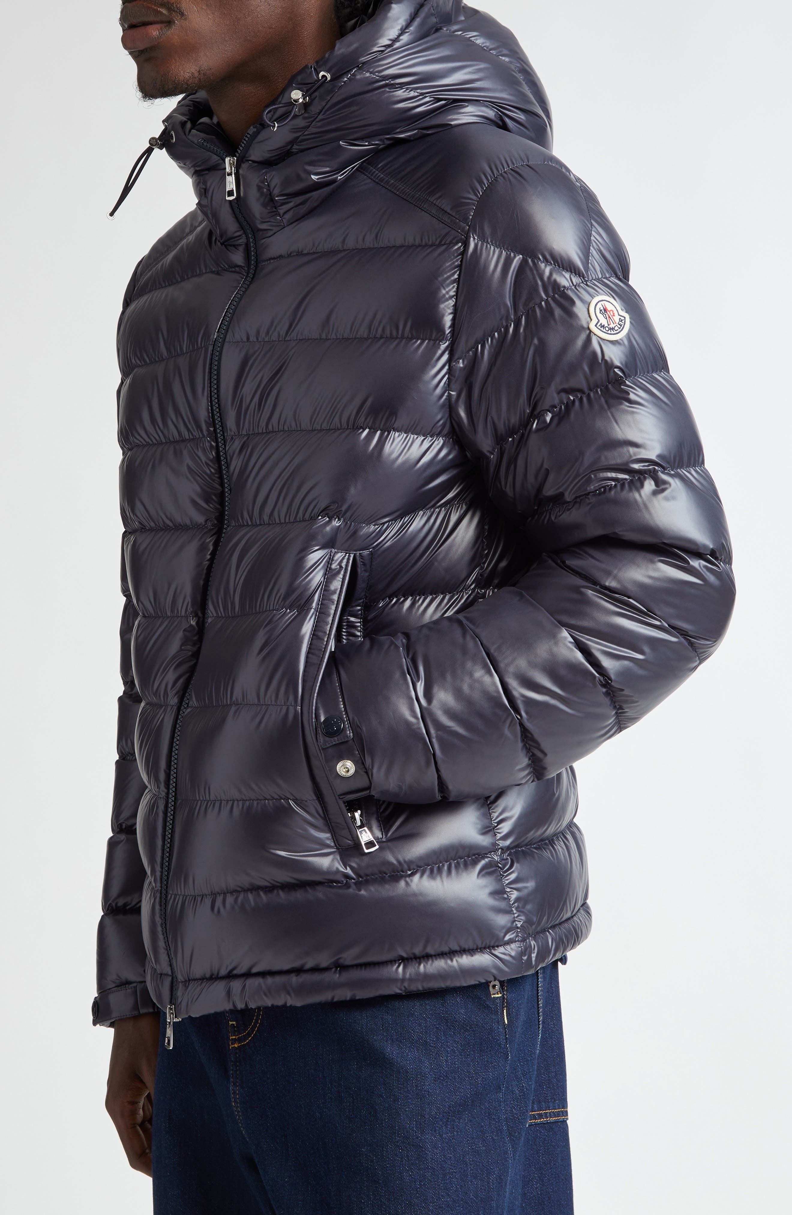 Moncler Besines Double Hood Down Jacket in Navy Blue at Nordstrom - 4