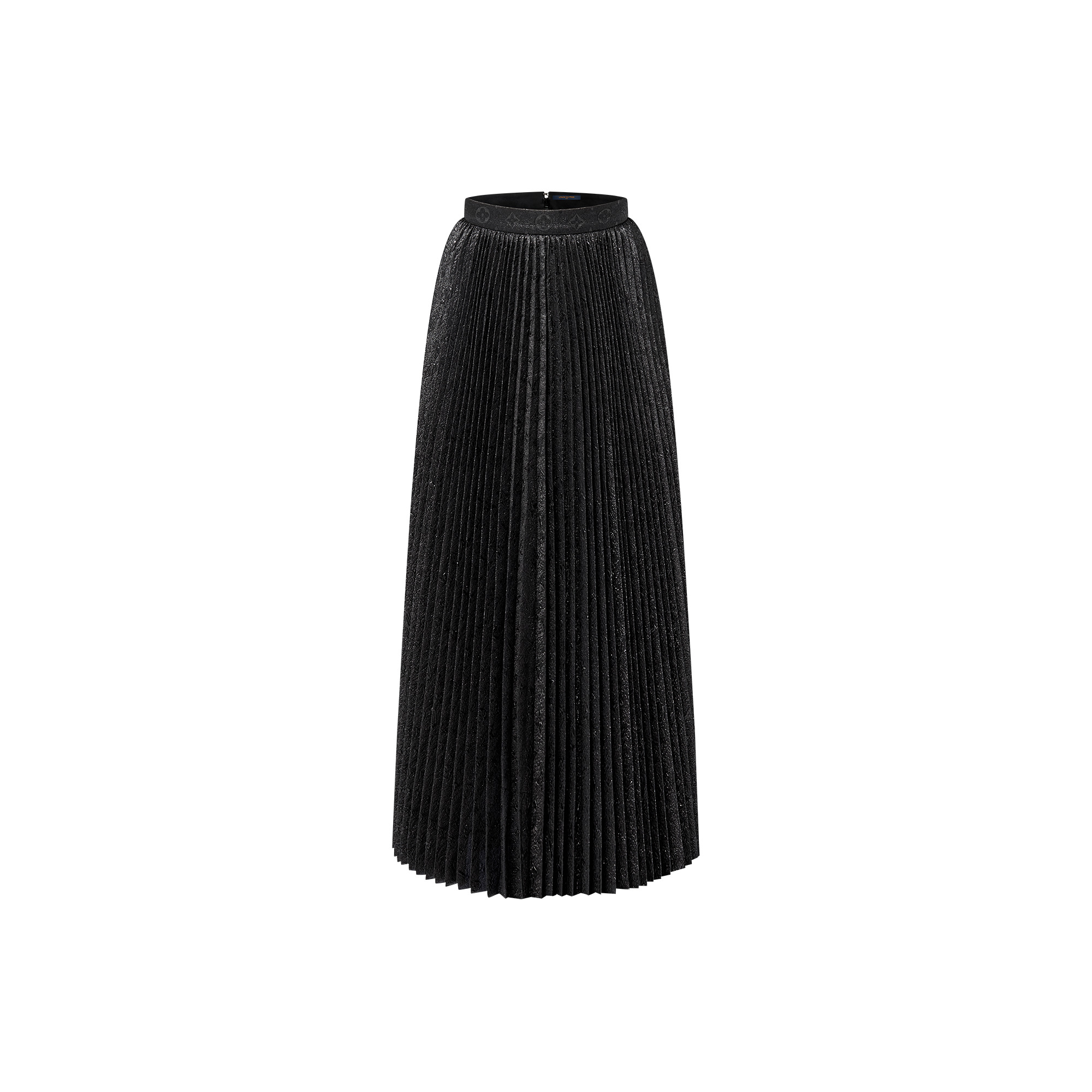Monogram Jacquard Pleated Skirt - 1