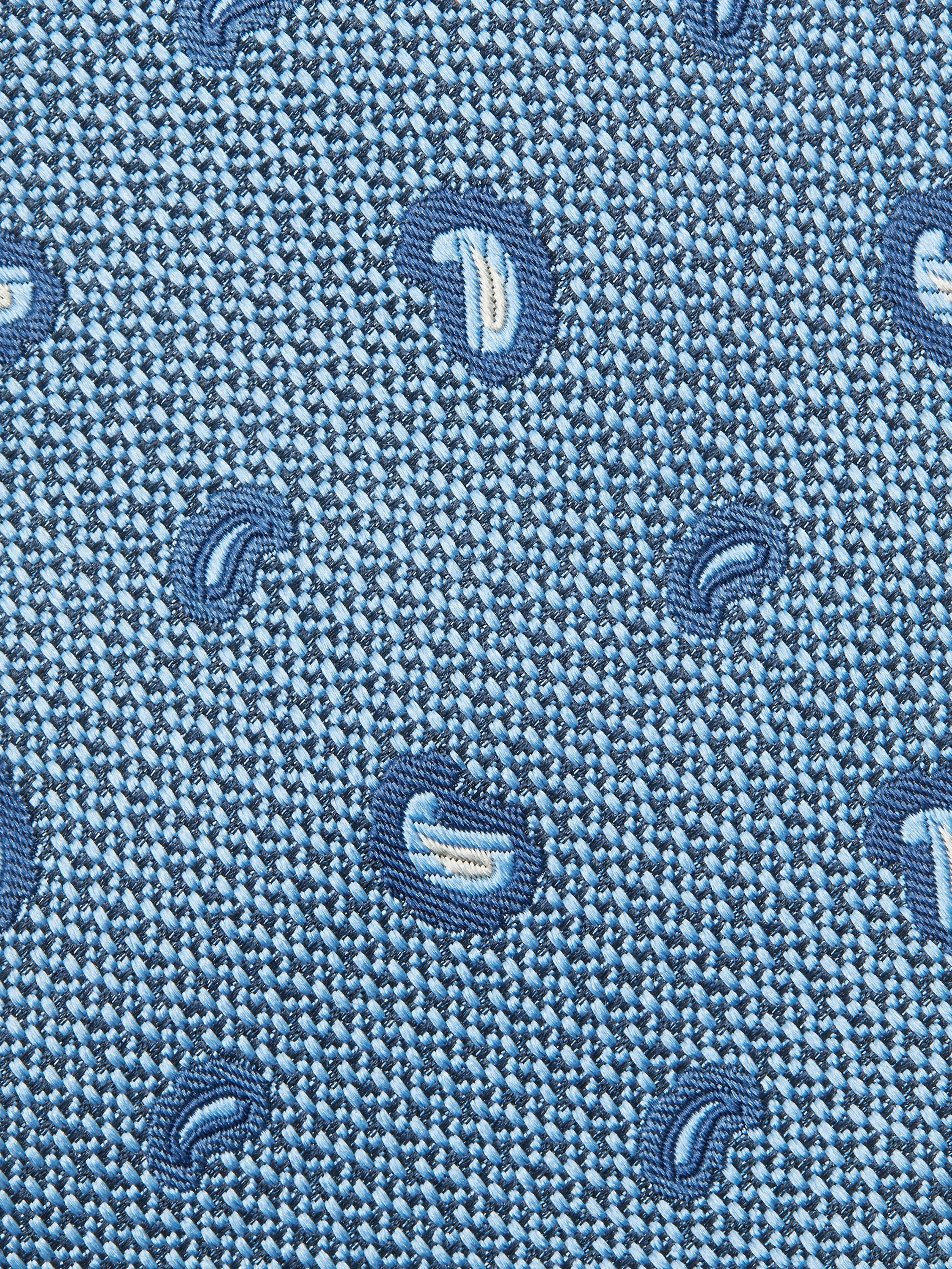 LIGHT BLUE SILK TIE - 2