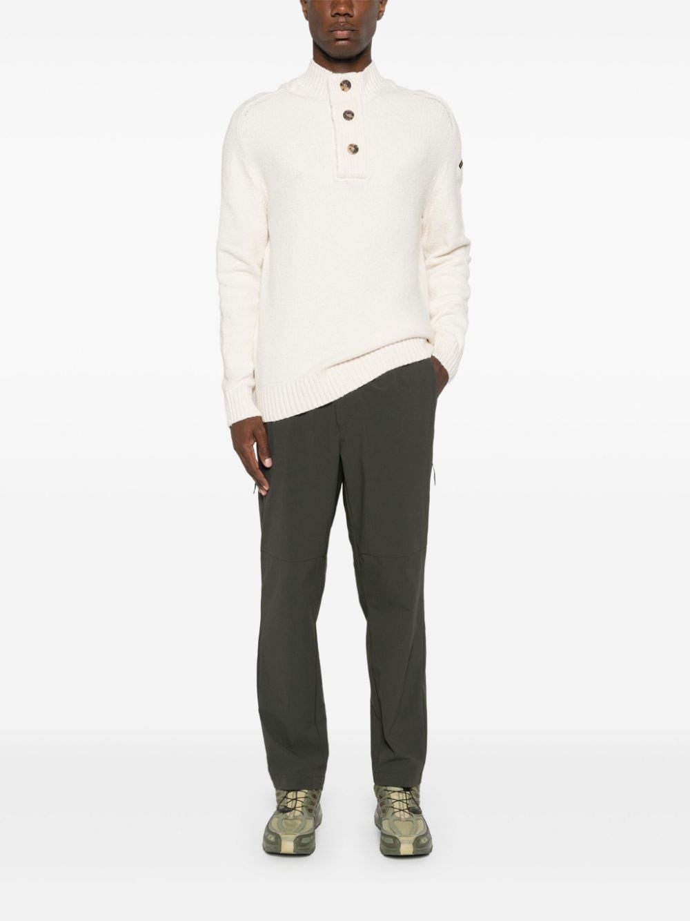mock-neck chenille jumper - 2