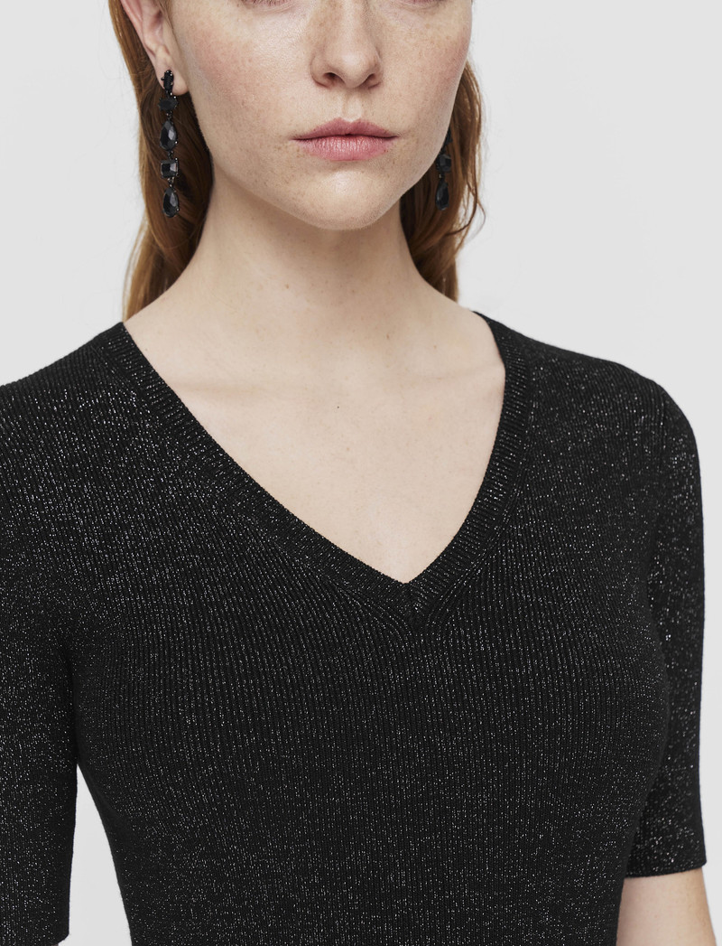 Domat Pleated Lurex Dress 4