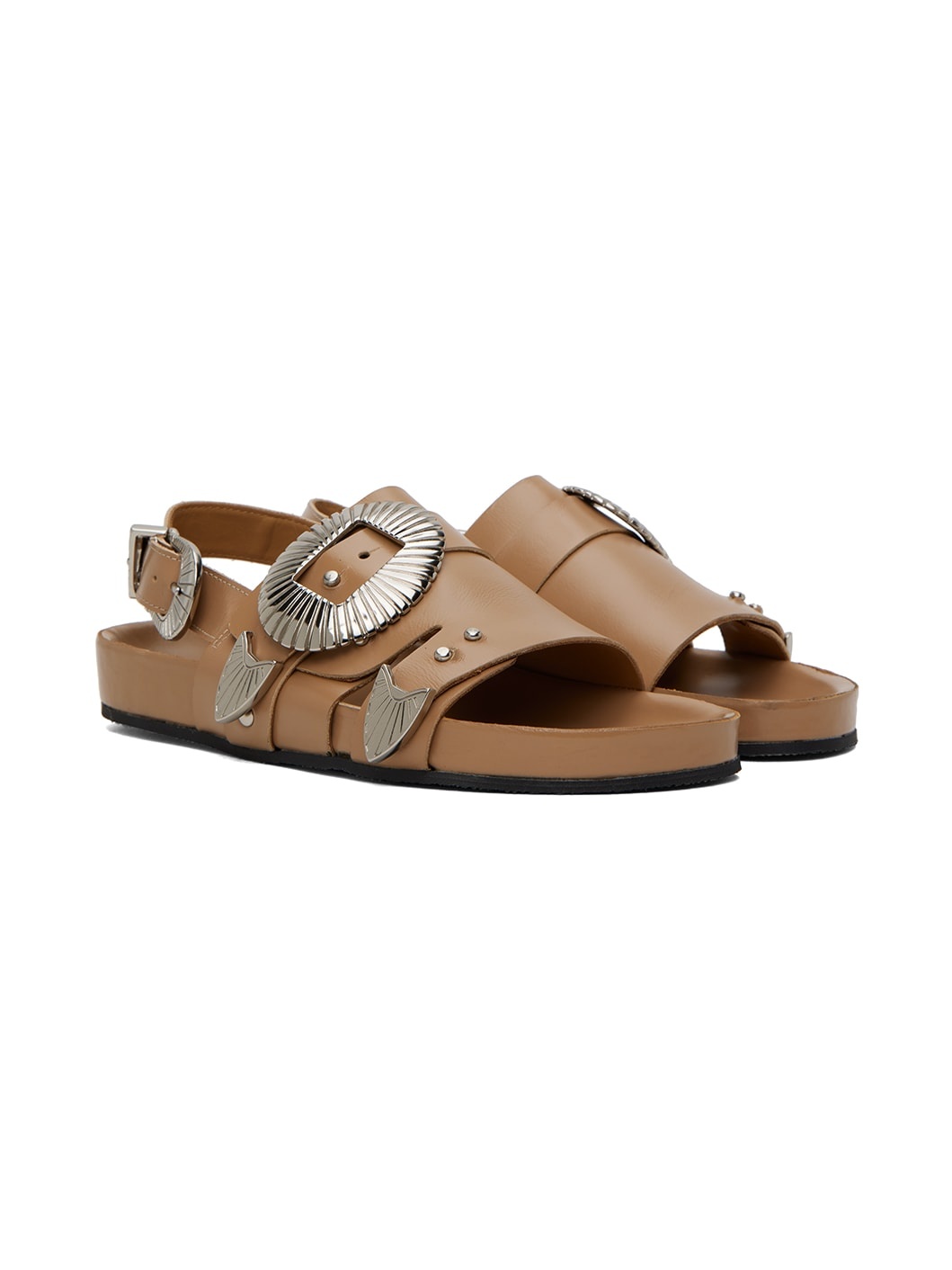 SSENSE Exclusive Beige Hardware Sandals - 4
