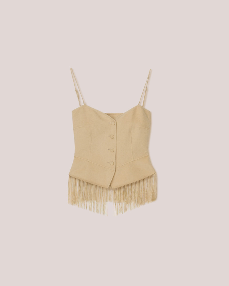 BAFARO - Cropped sweetheart bustier - Creme 1