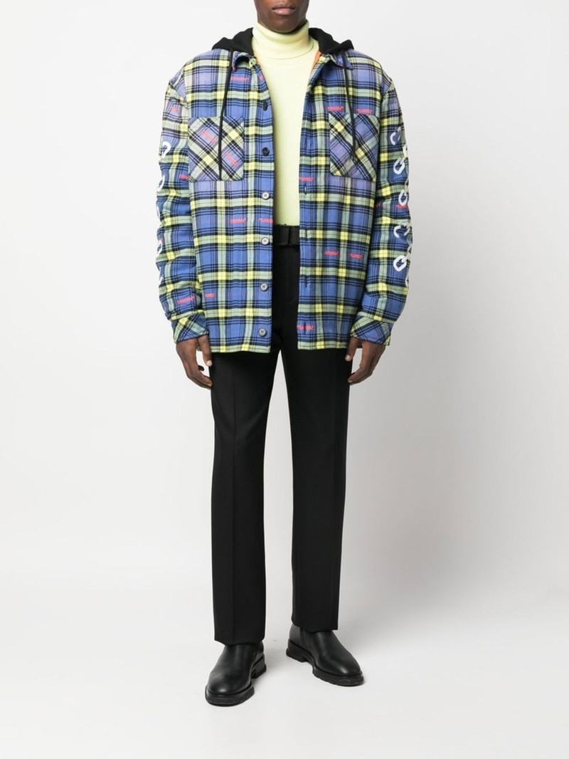 Off-White plaid-check shirt jacket outlook