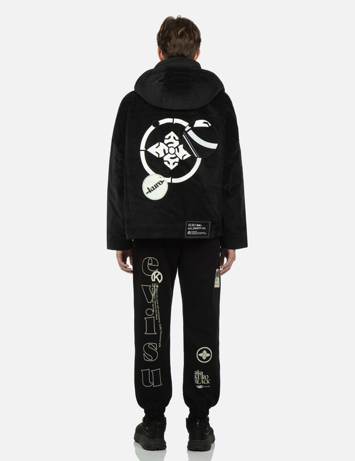 Kamon and Logo Patch Hooded Jacket - 6