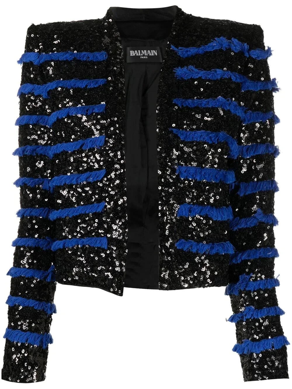 fringed sequinned jacket - 1