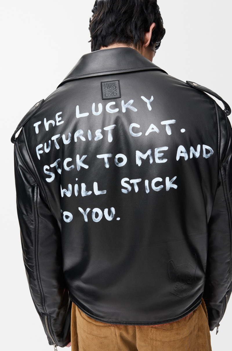 Biker jacket in nappa lambskin 5