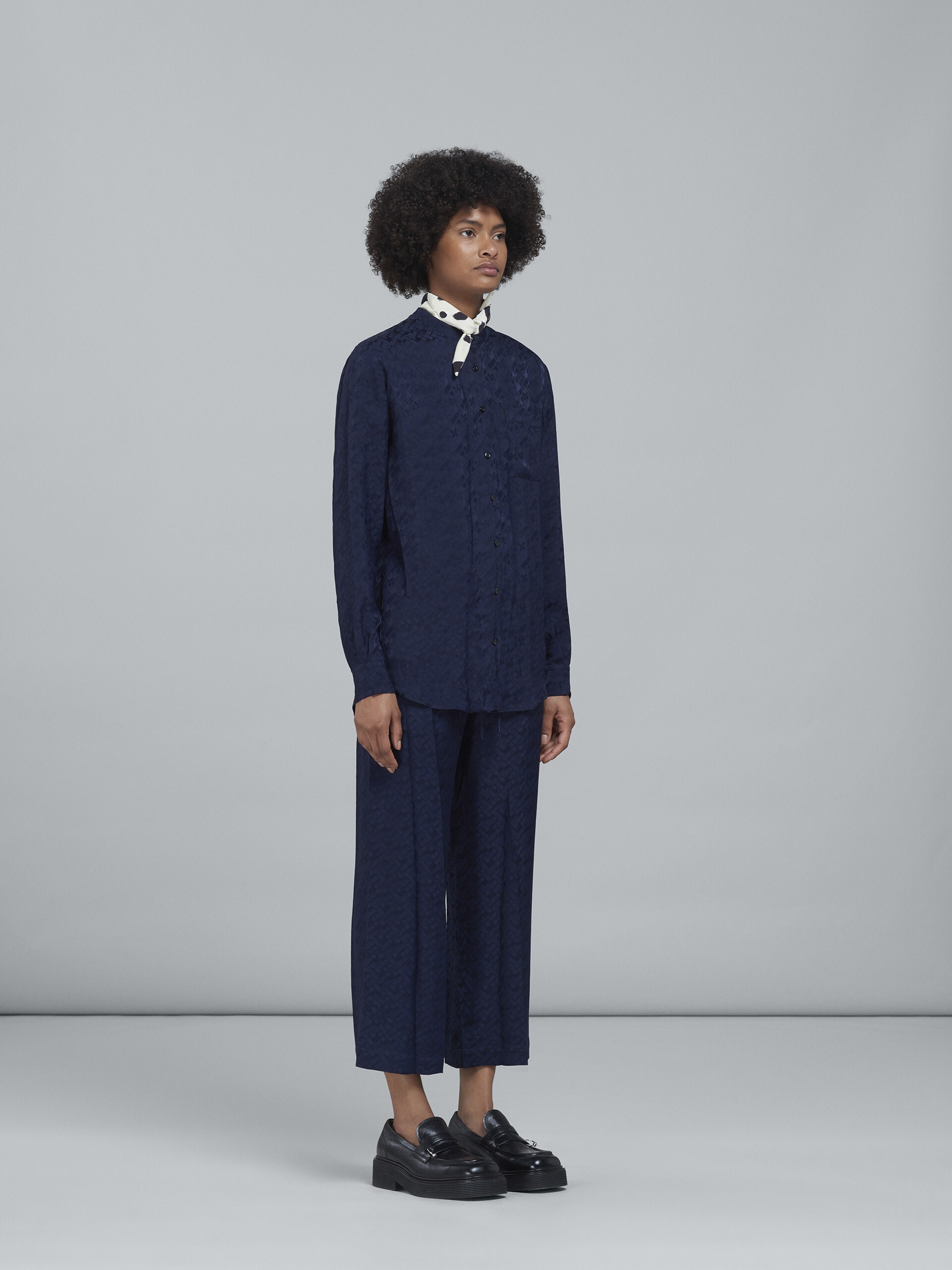VISCOSE JACQUARD PANTS - 5