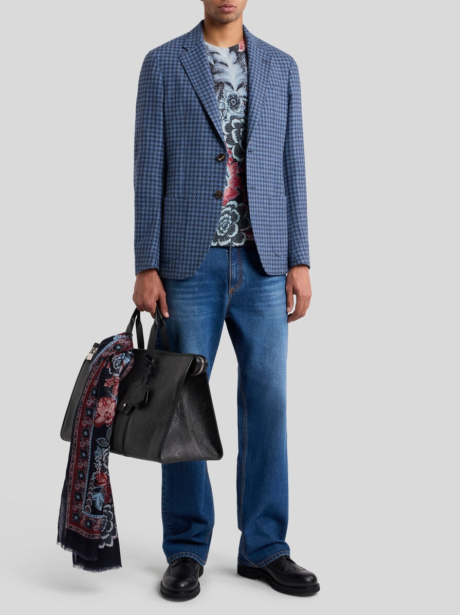 PRINTED SILK AND CASHMERE JUMPER - 4