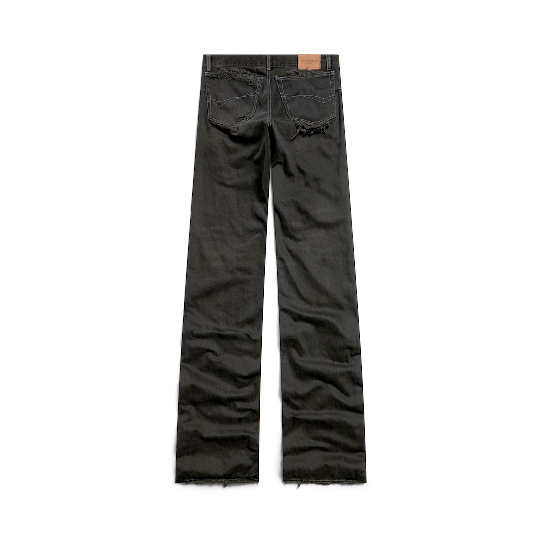 Fitted Low-waist Pants in Anthracite - 9