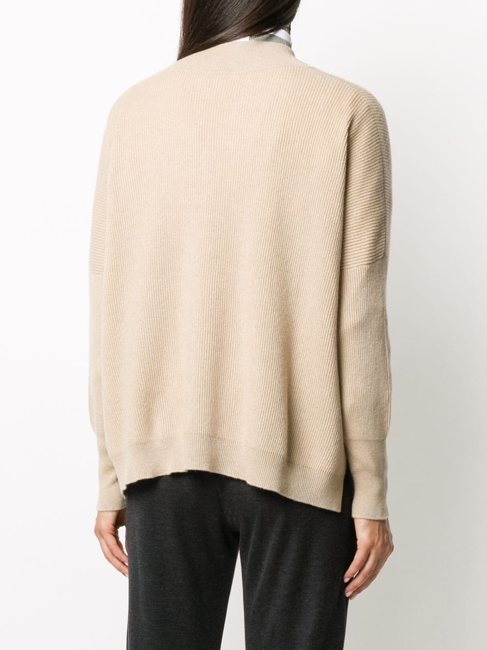 v-neck cashmere jumper - 4