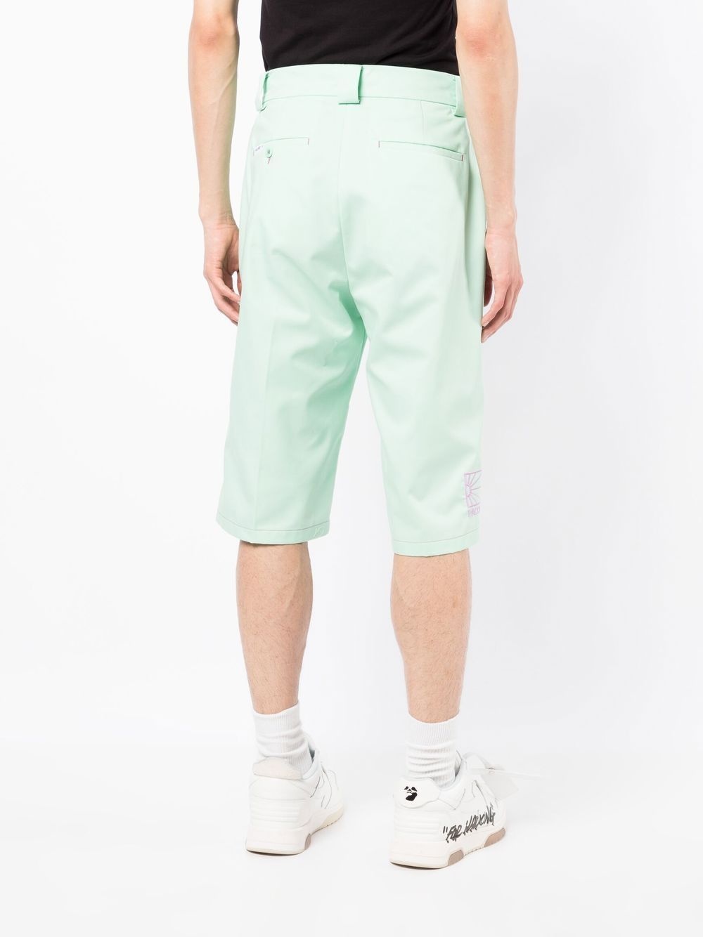 pressed-crease four-pocket Bermuda shorts - 4