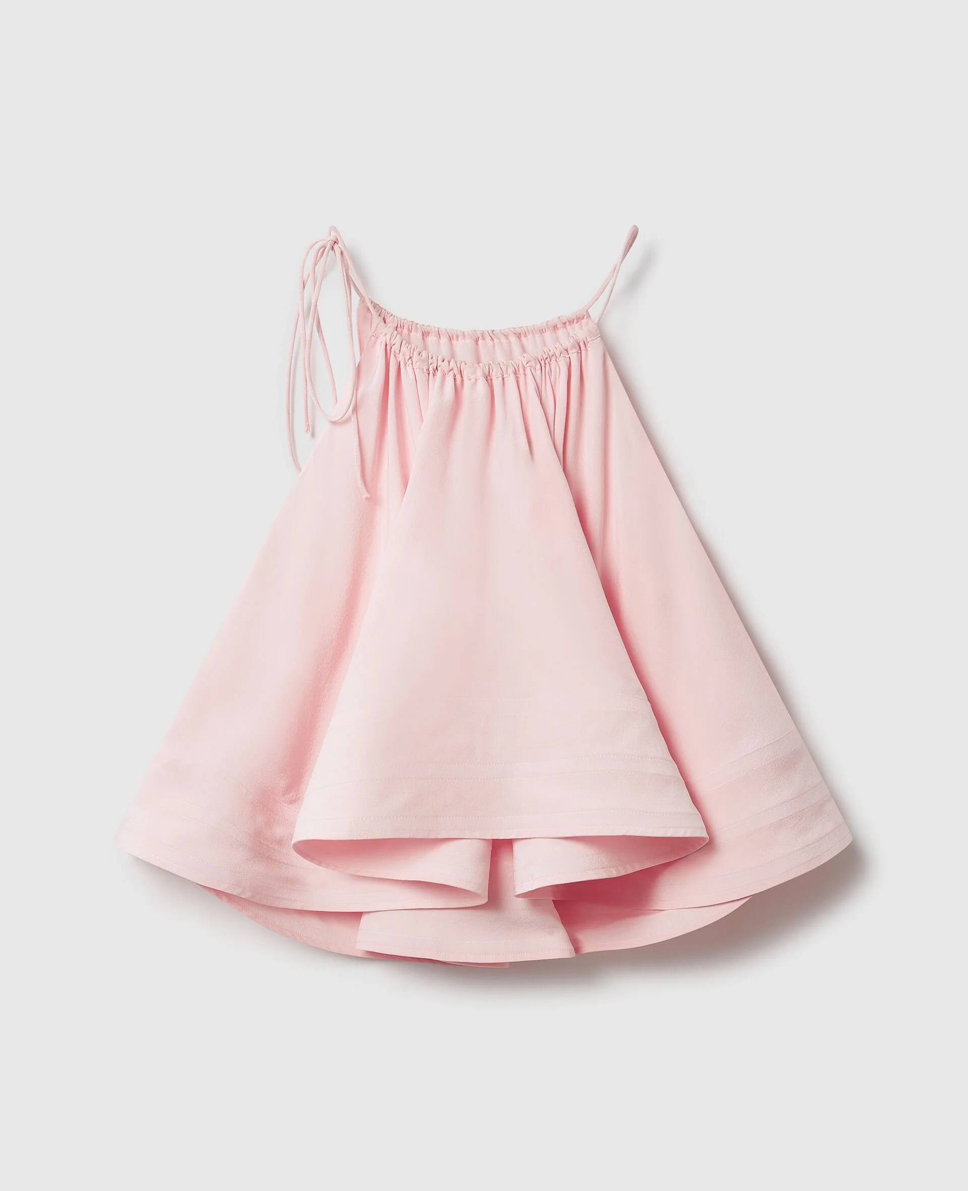 Halterneck Sleeveless Frill Top - 1