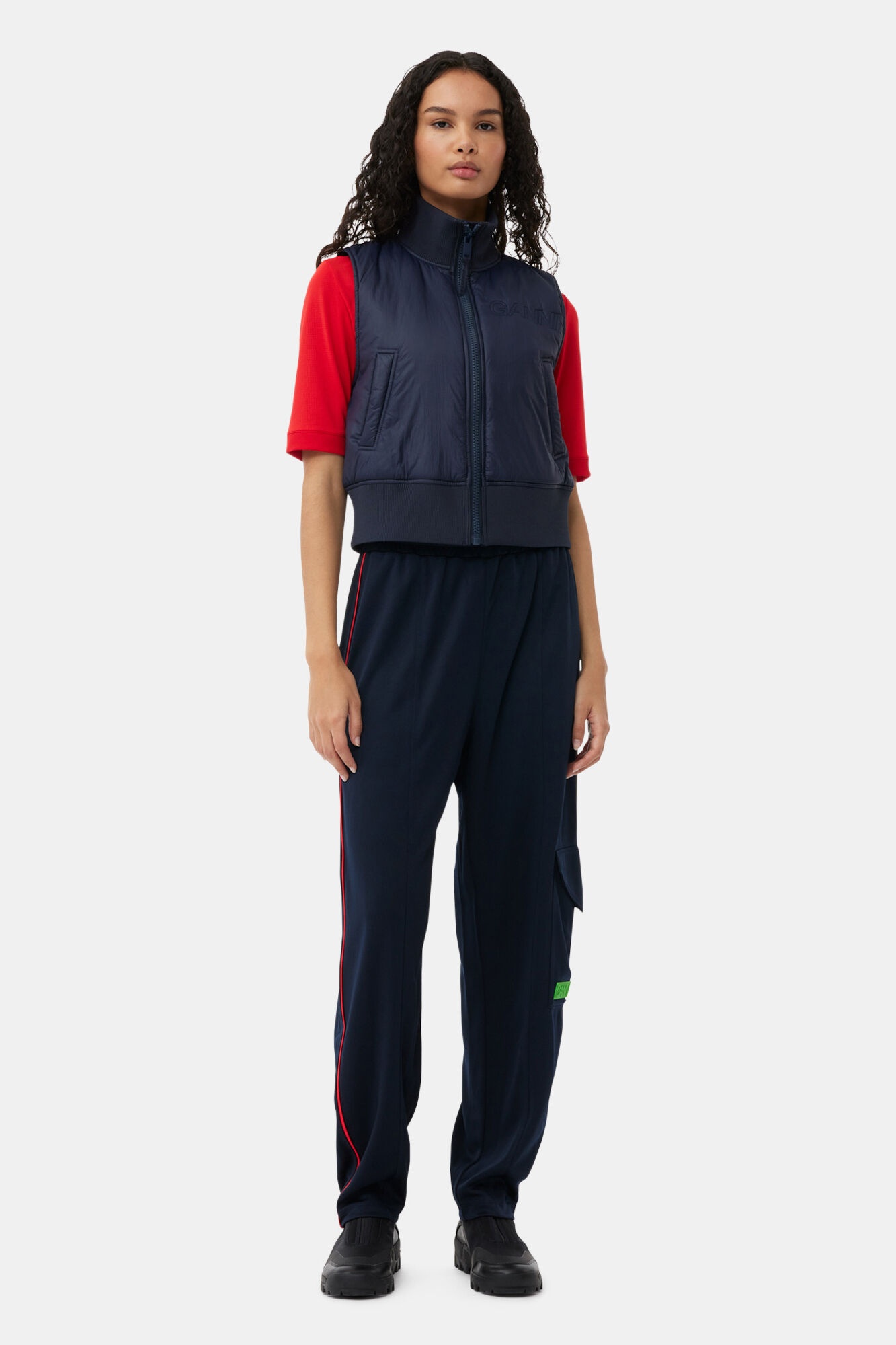 SPORTY JERSEY LOOSE PANTS - 2