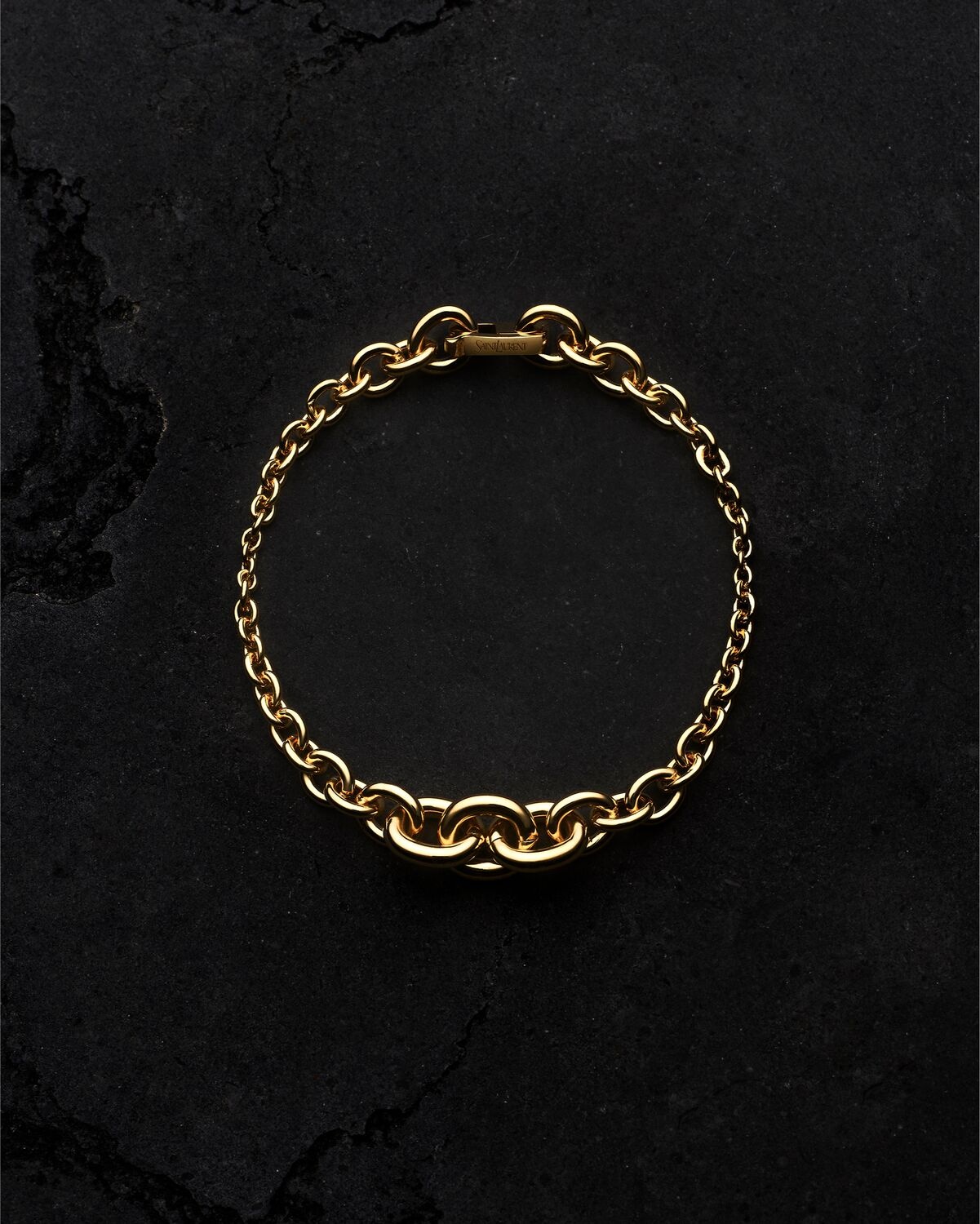 GRADUATED CHAIN BRACELET IN 18K YELLOW GOLD - 1