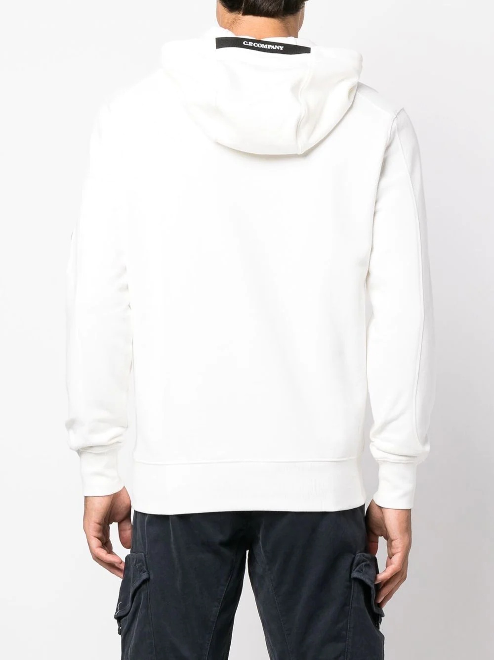 lens-detail drawstring hoodie - 4