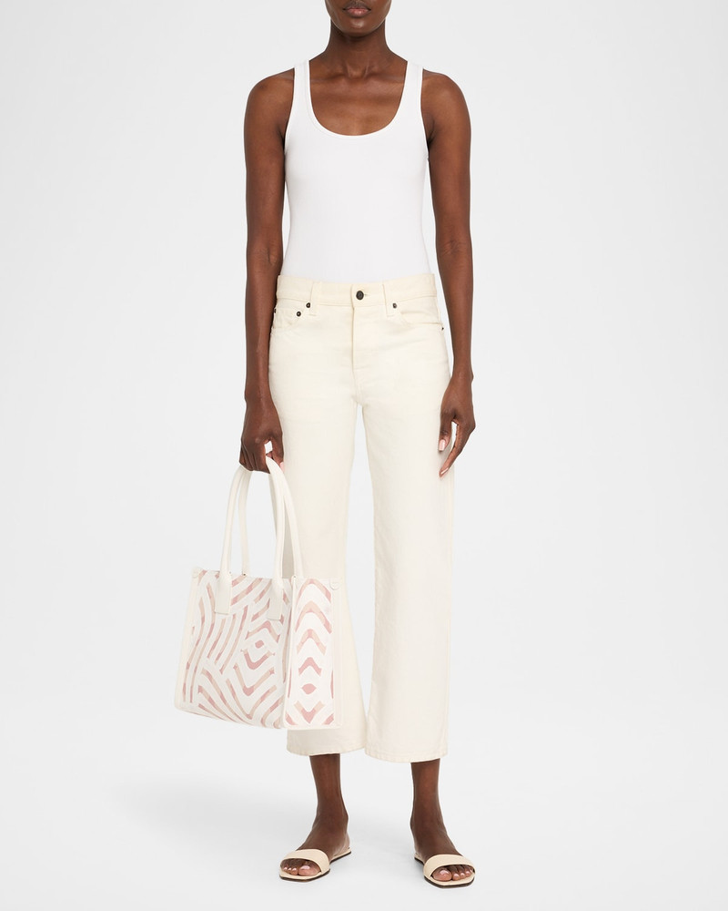 Christian Louboutin Nastroloubi Toile Enduit Gaagal Small Tote Bag in Canvas outlook