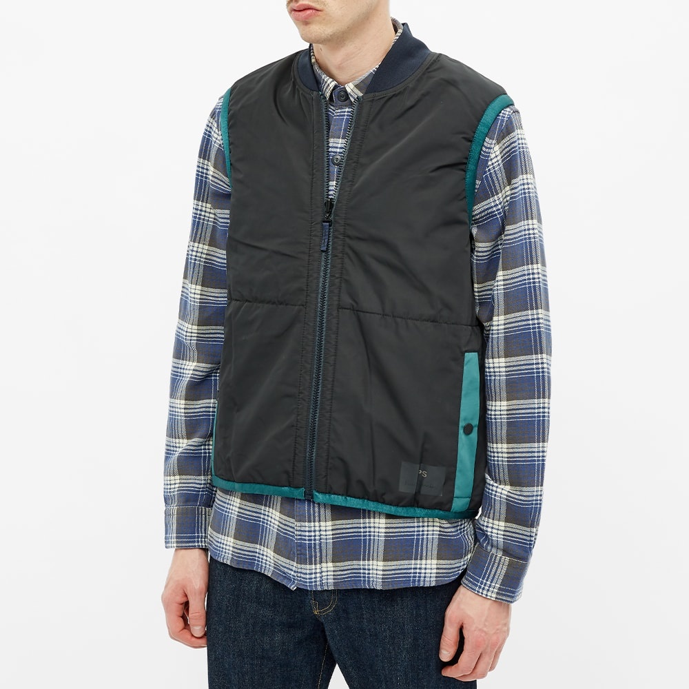 Paul Smith Reversible Sherpa And Nylon Fleece Gilet - 8