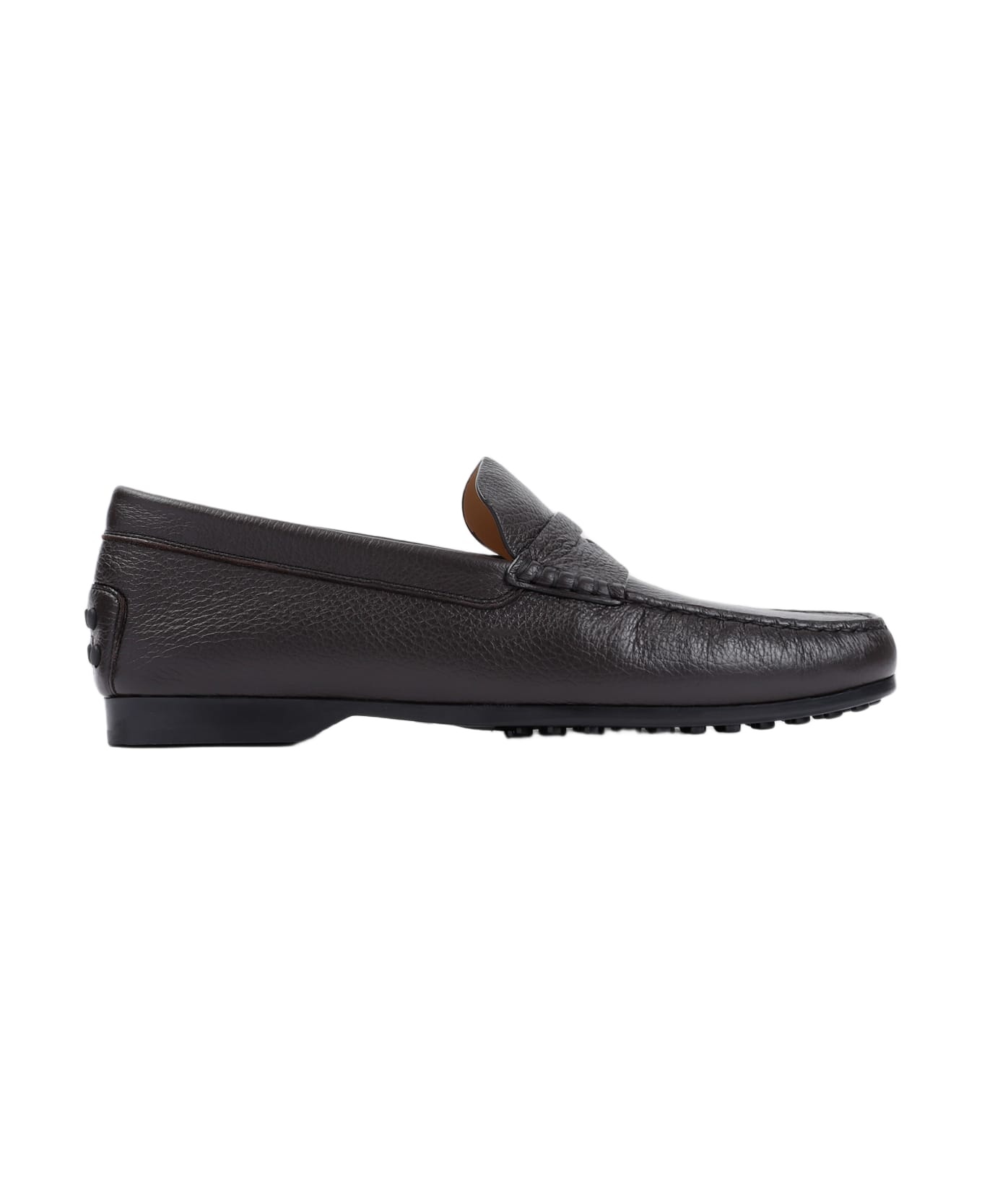 Dark Brown Deerskin Loafer - 1