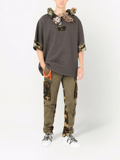 Dolce & Gabbana camouflage panelled trousers outlook