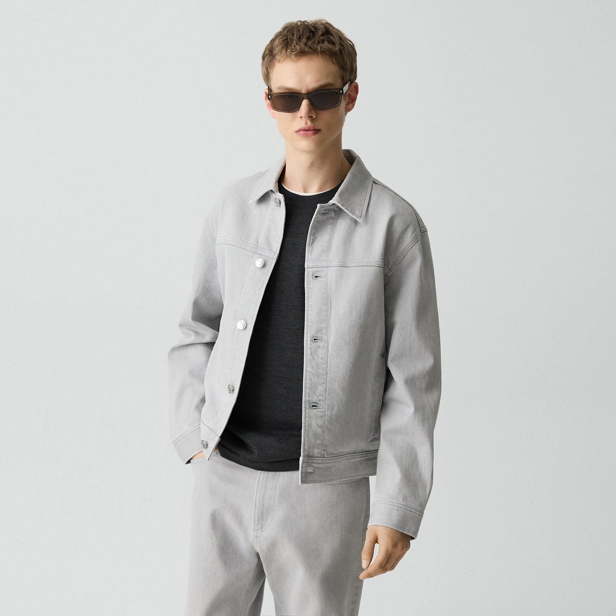 Trucker Jacket in Tinted Denim - 1