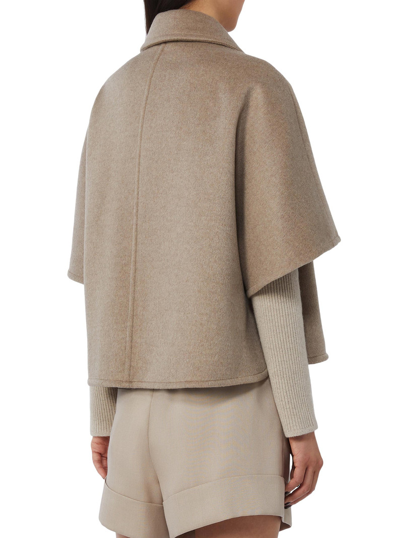 Women's Light Weight Cashmere Cape - Tawny Bronze Brown 3